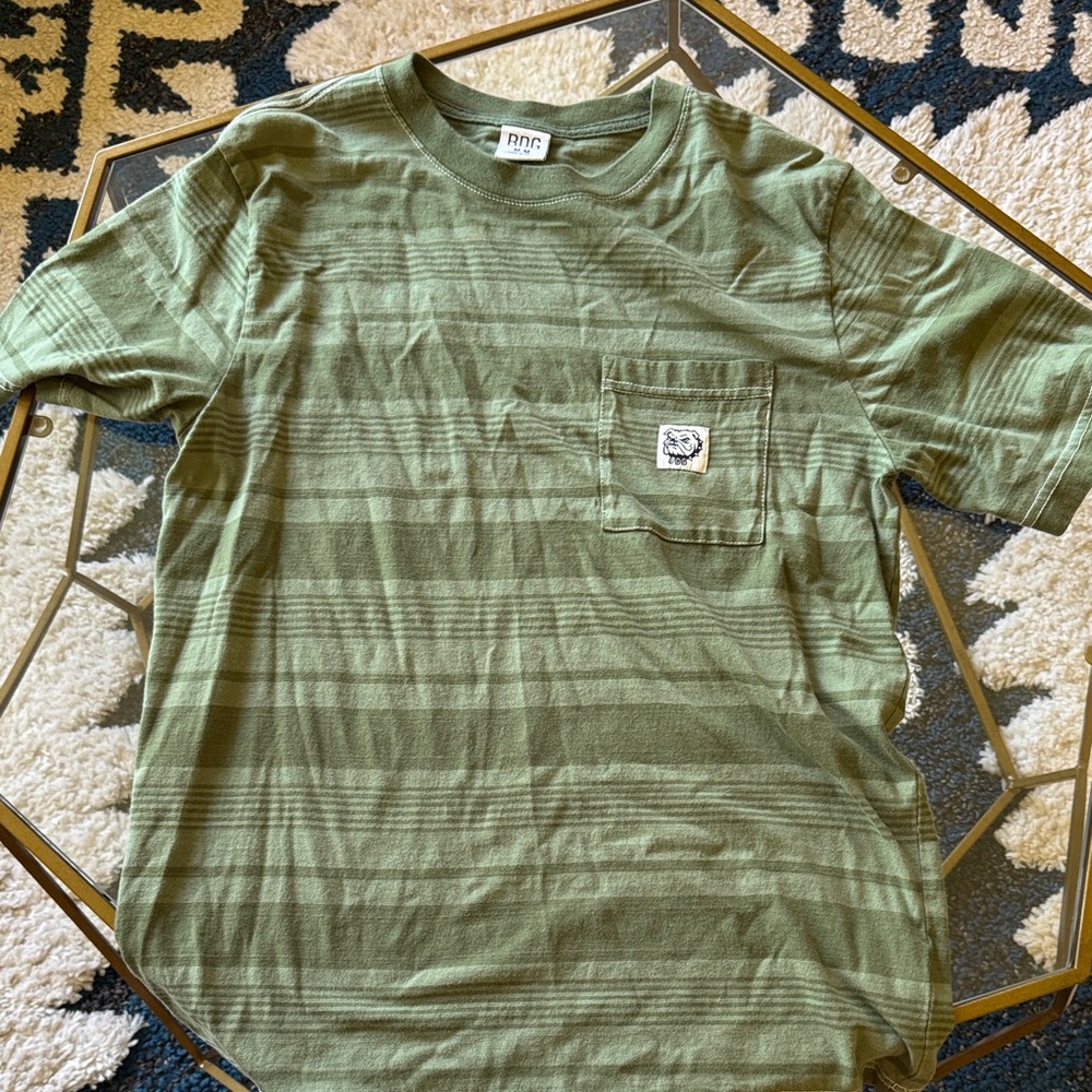 BDG Olive Short Sleeve Tee with Pocket